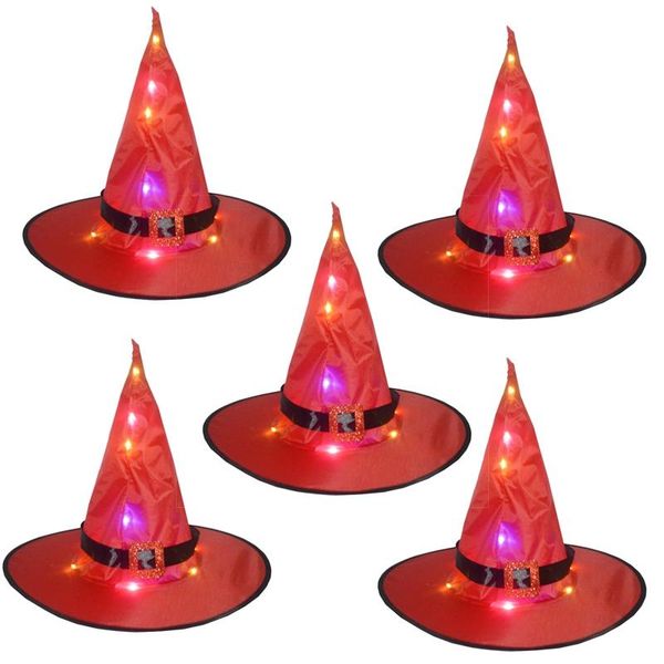 party hats lighted glowing witch hat with battery powered string lights halloween decor for indoor, outdoor, yard, tree, 5pcs
party hats lighted glowing witch hat with battery powered string lights halloween decor for indoor, outdoor, yard, tree, 5pcs