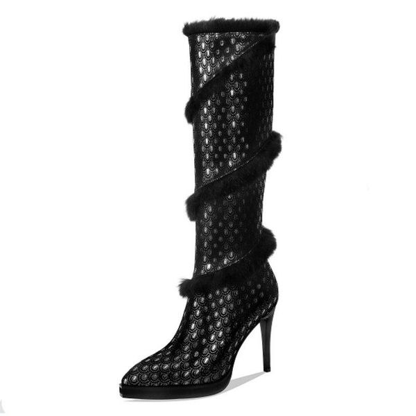 boots 2021 warm winter fashion knee high women suede platform long woman pointed toe zipper black blue
boots 2021 warm winter fashion knee high women suede platform long woman pointed toe zipper black blue