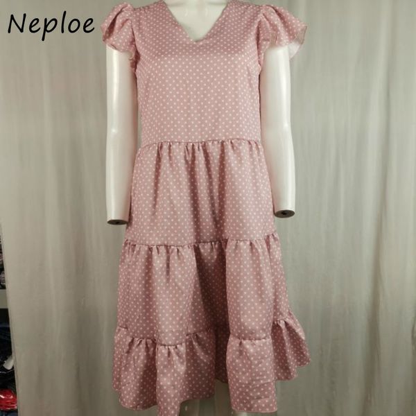 neploe women new summer dress casual ruffles sleeves v-neck dot boho party elegant mini dresses fashion vestidos 1f045 210423, Black;gray
neploe women new summer dress casual ruffles sleeves v-neck dot boho party elegant mini dresses fashion vestidos 1f045 210423, Black;gray