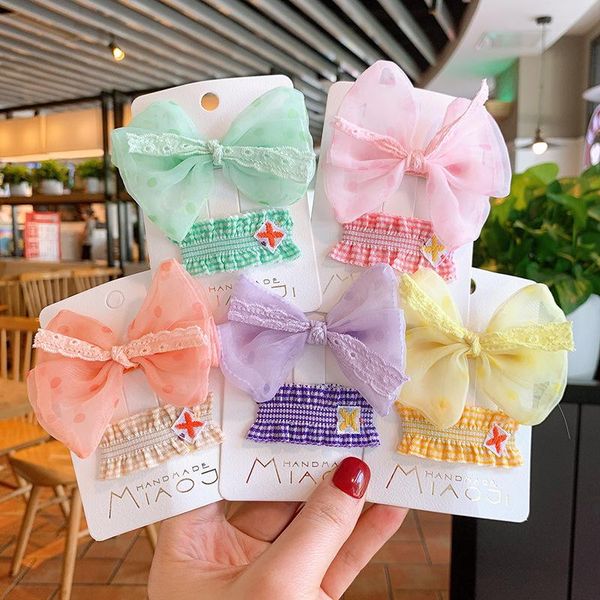 hair accessories 2pcs yarn bow embroidery gauze women girl solid kid sweet hairpins clip pin fabrics barrettes ornaments set, Slivery;white
hair accessories 2pcs yarn bow embroidery gauze women girl solid kid sweet hairpins clip pin fabrics barrettes ornaments set, Slivery;white