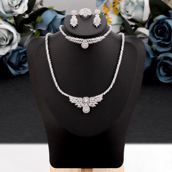 earrings & necklace sze sang trendy women jewelry set for wedding party cubic zirconia bridal ring jewellery, Silver
earrings & necklace sze sang trendy women jewelry set for wedding party cubic zirconia bridal ring jewellery, Silver
