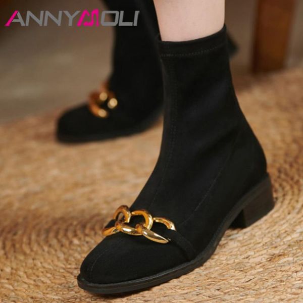 boots annymoli shoes women ankle elegant chunky heel metal decoration round toe med zipper lady autumn black 41
boots annymoli shoes women ankle elegant chunky heel metal decoration round toe med zipper lady autumn black 41