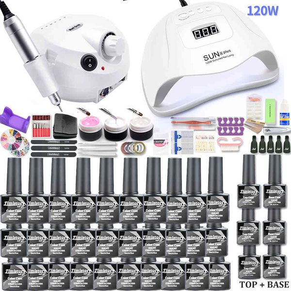 manicure uv led lamp 120w/54w 30/20 colors gel polish kit s tools set with nail drill machine
manicure uv led lamp 120w/54w 30/20 colors gel polish kit s tools set with nail drill machine