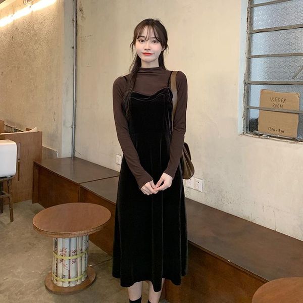 maternity dresses 659# autumn winter velvet long dress knitted shirt set a line slim suits clothes for pregnant women chic ins pregnancy, White
maternity dresses 659# autumn winter velvet long dress knitted shirt set a line slim suits clothes for pregnant women chic ins pregnancy, White