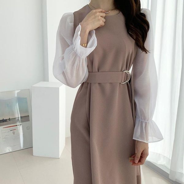 casual dresses nomikuma korean chic robe femme contrast color patchwork long sleeve o neck dress women slim waist lace up vestidos, Black;gray
casual dresses nomikuma korean chic robe femme contrast color patchwork long sleeve o neck dress women slim waist lace up vestidos, Black;gray