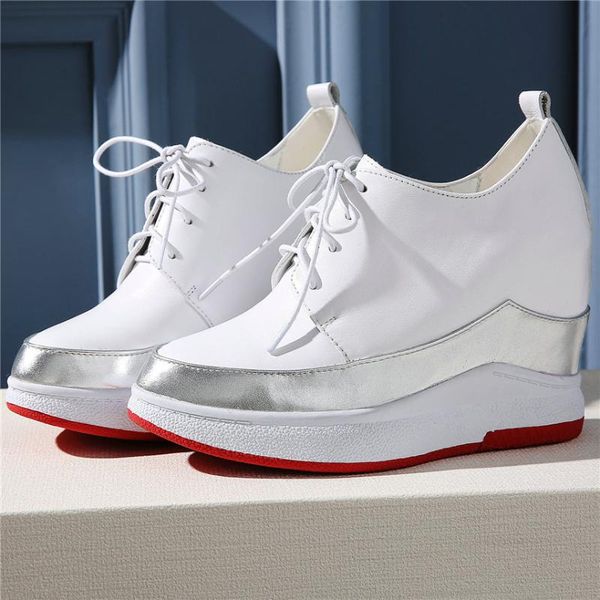 boots casual shoes women lace up genuine leather wedges high heel punk ankle female low round toe platform fashion sneakers, Black
boots casual shoes women lace up genuine leather wedges high heel punk ankle female low round toe platform fashion sneakers, Black