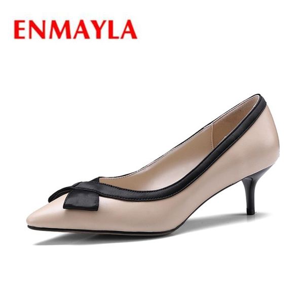 dress shoes enmayla genuine leather thin heels pointed toe casual slip-on women high heel tacones mujer size 34-40 zyl2108, Black
dress shoes enmayla genuine leather thin heels pointed toe casual slip-on women high heel tacones mujer size 34-40 zyl2108, Black