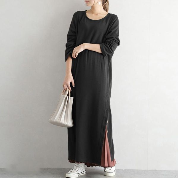 casual dresses long dress women's summer sundress 2021 vonda solid robe short sleeve vestidos femme plus size, Black;gray
casual dresses long dress women's summer sundress 2021 vonda solid robe short sleeve vestidos femme plus size, Black;gray