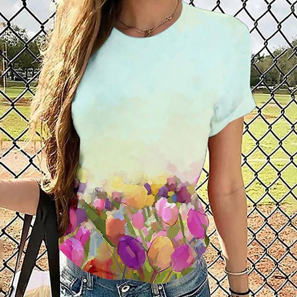 women's t-shirt flower shirts for female 2021 summer korean style clothes fashion casual o-neck print flowy loose short-sleeved, White
women's t-shirt flower shirts for female 2021 summer korean style clothes fashion casual o-neck print flowy loose short-sleeved, White