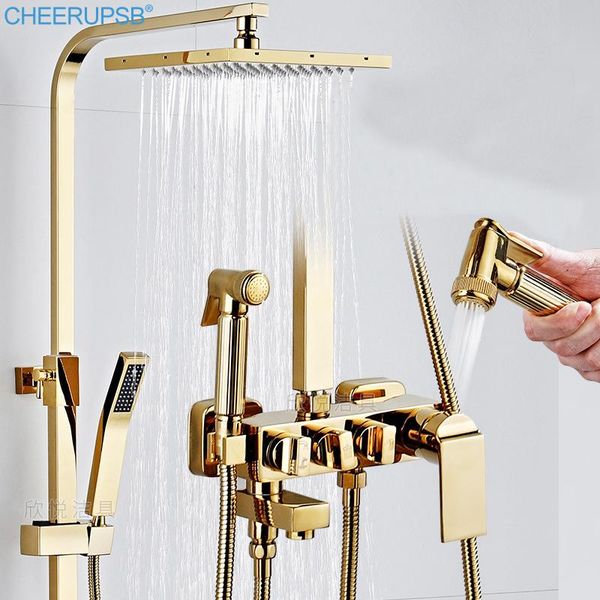 shower system bathroom gold set high pressure brass sets wall mount column rainfall square head showers systems with bath tap k7
shower system bathroom gold set high pressure brass sets wall mount column rainfall square head showers systems with bath tap k7