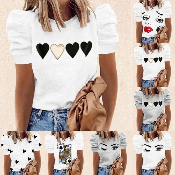 women's t-shirt women summer fashion o-neck short sleeve t-shirts printed plus elegant loose ladies size casual f3n5, White
women's t-shirt women summer fashion o-neck short sleeve t-shirts printed plus elegant loose ladies size casual f3n5, White