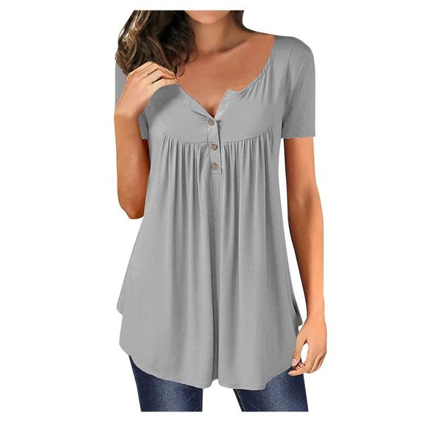 women's t-shirt women t-shirts 2021 summer short sleeve v-neck tees outdoor casual loose ladies t shirt solid color female button d4, White
women's t-shirt women t-shirts 2021 summer short sleeve v-neck tees outdoor casual loose ladies t shirt solid color female button d4, White