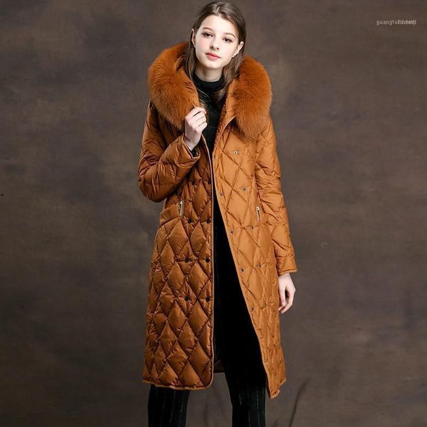 women's down & parkas 90% white duck jacket women fur collar coat winter warm parka casacos xmxd8758 yy11911, Black
women's down & parkas 90% white duck jacket women fur collar coat winter warm parka casacos xmxd8758 yy11911, Black