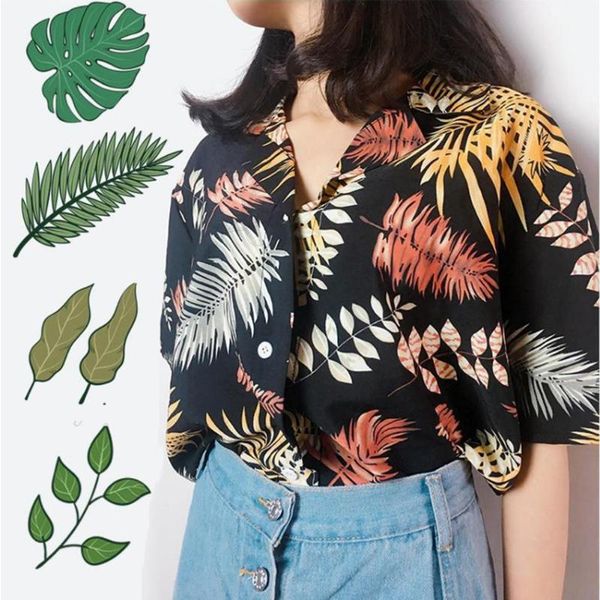 women's blouses & shirts hawaiian short sleeve summer blouse beach shirt for couple women casual printed loose, White
women's blouses & shirts hawaiian short sleeve summer blouse beach shirt for couple women casual printed loose, White