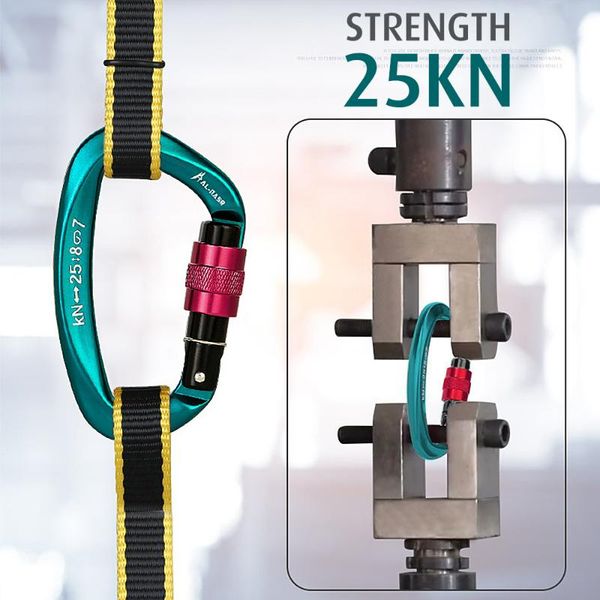 professional climbing carabiner screw locking gate heavy duty buckle d-ring camping equipment cords, slings and webbing
professional climbing carabiner screw locking gate heavy duty buckle d-ring camping equipment cords, slings and webbing