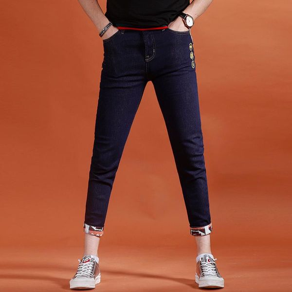 men fashion embroidery spliced jeans 2021 summer blue slim fit ankle-length pants men's
men fashion embroidery spliced jeans 2021 summer blue slim fit ankle-length pants men's