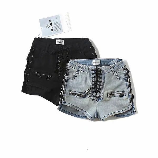 women's jeans fashion trend summer high waist double side strapping denim shorts pants wurm, Blue
women's jeans fashion trend summer high waist double side strapping denim shorts pants wurm, Blue