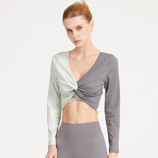 fitness wear long sleeve yoga for women reversible gym crop twisting breathable outdoor exercise running outfit
fitness wear long sleeve yoga for women reversible gym crop twisting breathable outdoor exercise running outfit
