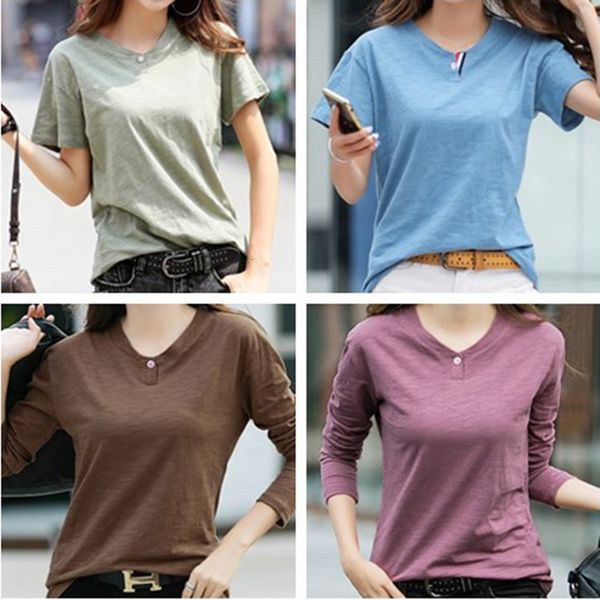 T-shirt 2019 slubby T-shirt pure color cotton short loose and versatile half sleeve women's top Korean version slim summer, White
T-shirt 2019 slubby T-shirt pure color cotton short loose and versatile half sleeve women's top Korean version slim summer, White