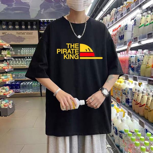 men's t-shirts fashion brand design one piece t-shirt men the pirate king t shirt luffy tshirt summer tee daily japanese anime style, White;black
men's t-shirts fashion brand design one piece t-shirt men the pirate king t shirt luffy tshirt summer tee daily japanese anime style, White;black