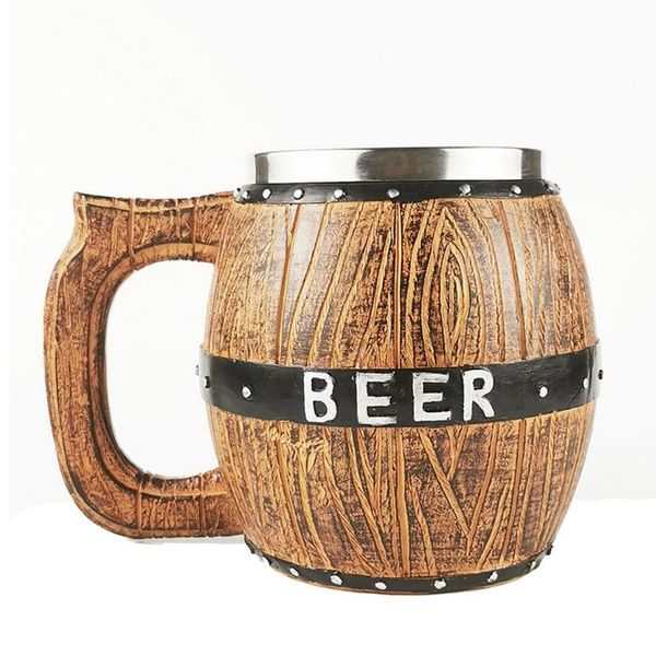mugs wooden barrel beer mug, bucket shaped drinkware with handle, stainless steel double wall cocktail mug for bar restaurant
mugs wooden barrel beer mug, bucket shaped drinkware with handle, stainless steel double wall cocktail mug for bar restaurant