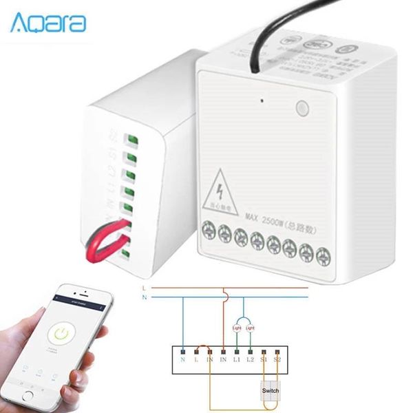 smart home control original aqara eigenstone two-way module wireless relay controller 2 channels work for homekit
smart home control original aqara eigenstone two-way module wireless relay controller 2 channels work for homekit
