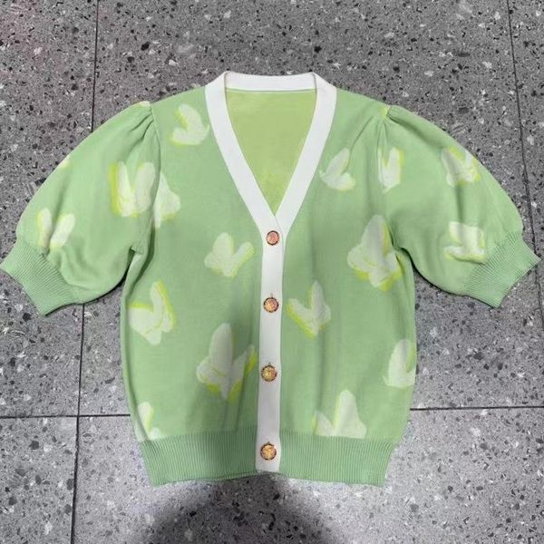 women's knits & tees 2021 women fashion short-sleeved casual butterfly cardigan 0629, White
women's knits & tees 2021 women fashion short-sleeved casual butterfly cardigan 0629, White
