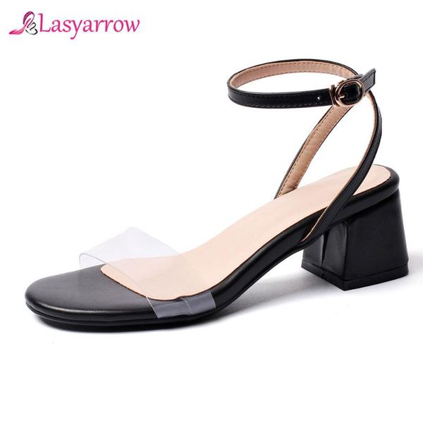 lasyarrow women open toe sandals ladies thick high heels shoes woman clear transparent ankle buckle strap casual j895, Black
lasyarrow women open toe sandals ladies thick high heels shoes woman clear transparent ankle buckle strap casual j895, Black