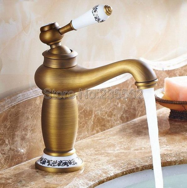 bathroom sink faucets retro antique brass basin faucet ceramic lever deck mount vessle mixer tap lnf503
bathroom sink faucets retro antique brass basin faucet ceramic lever deck mount vessle mixer tap lnf503