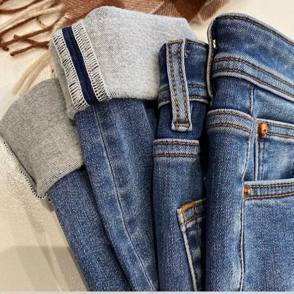 autumn and winter models of classic casual all-match plus velvet thick high waist pants warm thin jeans women's, Blue
autumn and winter models of classic casual all-match plus velvet thick high waist pants warm thin jeans women's, Blue