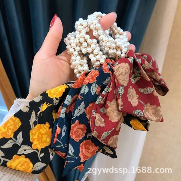 hair bandssilk hairband korean version ins net red ornament pearl bow circle broken flower ribbon rope large intestine hair, Pink
hair bandssilk hairband korean version ins net red ornament pearl bow circle broken flower ribbon rope large intestine hair, Pink