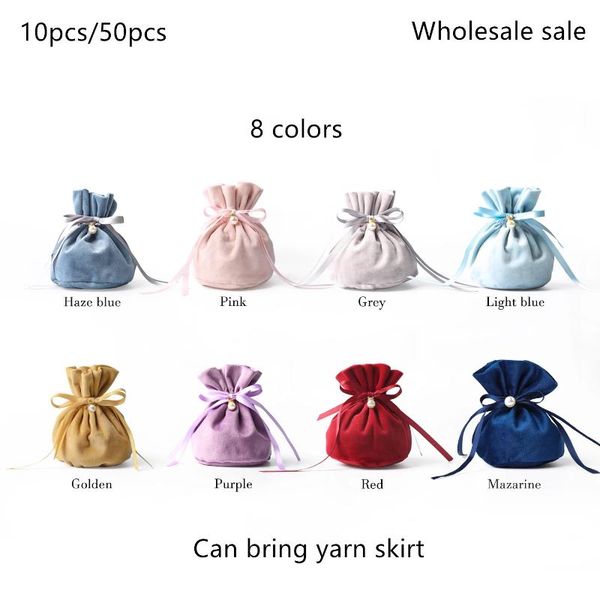 gift wrap 10pcs/50pcs solid color drawstring bag with pearl and yarn wedding party gifts baby shower sweet candy packing
gift wrap 10pcs/50pcs solid color drawstring bag with pearl and yarn wedding party gifts baby shower sweet candy packing