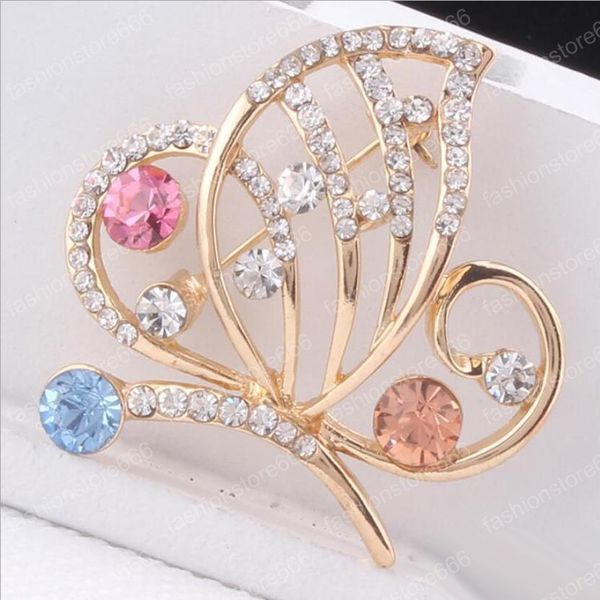 sweet multicolor crystal hollow out alloy butterfly pins brooches wedding clothes accessories for women gift, Gray
sweet multicolor crystal hollow out alloy butterfly pins brooches wedding clothes accessories for women gift, Gray