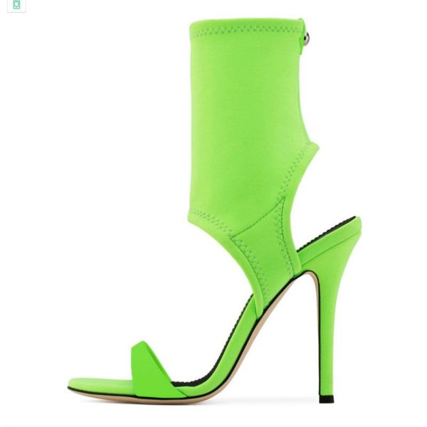 moraima snc solid color high heel sandals stiletto heels hollow fashion green large size female elastic boots, Black
moraima snc solid color high heel sandals stiletto heels hollow fashion green large size female elastic boots, Black