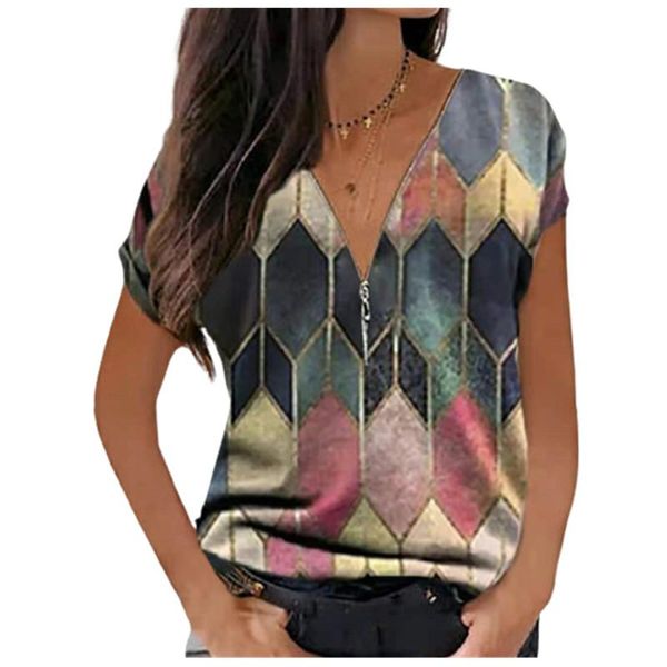 women's t-shirt 2021 summer women geometric print t shirt loose plus size 4xl 5xl oversized casual short sleeve zipper tee clothes, White
women's t-shirt 2021 summer women geometric print t shirt loose plus size 4xl 5xl oversized casual short sleeve zipper tee clothes, White