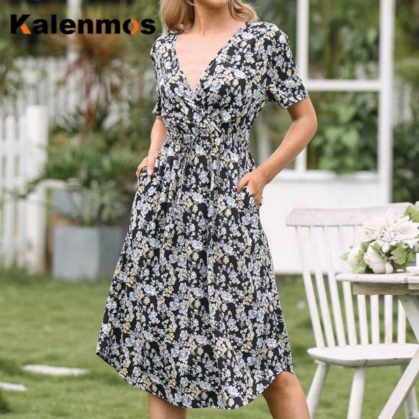 party dresses casual dress women v neck short sleeve print floral pocket big hem high waist daily travel vestidos summer feminino, White;black
party dresses casual dress women v neck short sleeve print floral pocket big hem high waist daily travel vestidos summer feminino, White;black