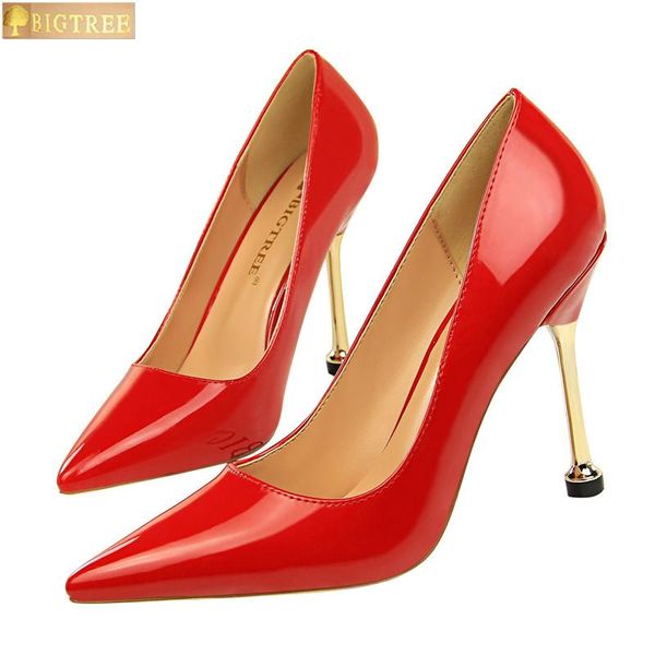 dress shoes bigtree women pumps fashion simple occupation ol pointed toe 10cm thin heels fine leather shallow mouth tip women's, Black
dress shoes bigtree women pumps fashion simple occupation ol pointed toe 10cm thin heels fine leather shallow mouth tip women's, Black