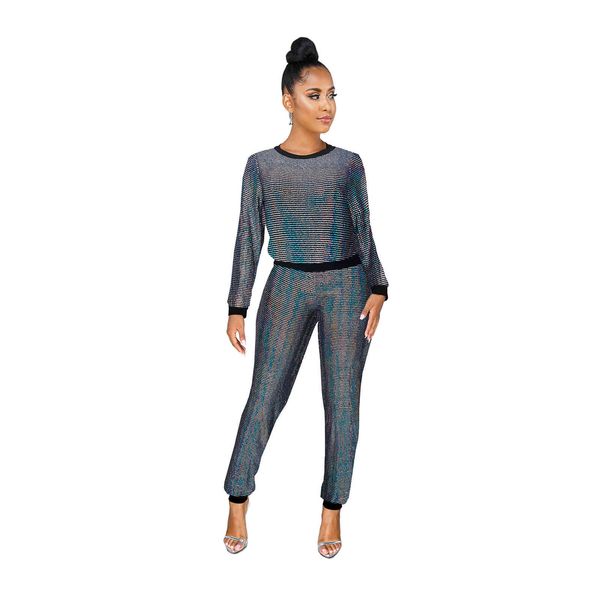 sparkle sequins fabric nightclub bar shinning two piece outfits long sleeves t shirt + multicolored casual tracksuits pants sets, White
sparkle sequins fabric nightclub bar shinning two piece outfits long sleeves t shirt + multicolored casual tracksuits pants sets, White