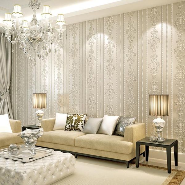 non woven fabric simple vertical stripe bedroom 3d wallpaper european living room tv background wall paper roll u203 wallpapers