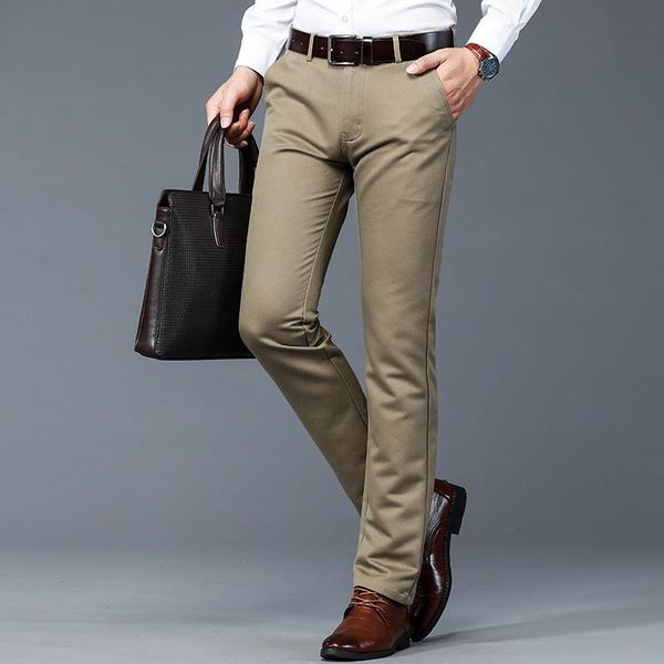 men's pants 2021 autumn brand cotton stretch fit straight classic style youth business casual office trousers black 40
men's pants 2021 autumn brand cotton stretch fit straight classic style youth business casual office trousers black 40