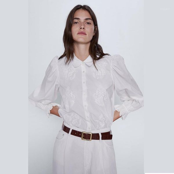 women's blouses & shirts 2021 elegant square collar blouse women puff long sleeve fashion ladies solid color femme, White
women's blouses & shirts 2021 elegant square collar blouse women puff long sleeve fashion ladies solid color femme, White