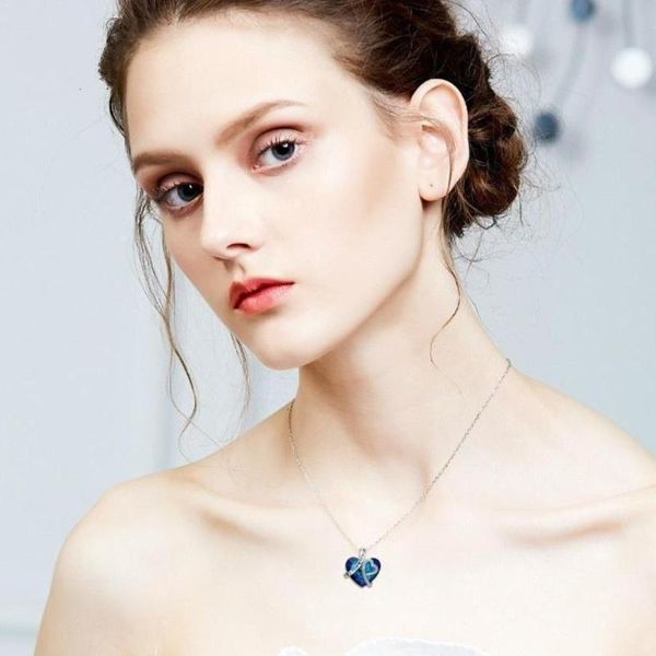 women "i love you forever" heart pendant necklace with elegant crystals blue jewelry female rhinestone y9v9 chains, Silver
women "i love you forever" heart pendant necklace with elegant crystals blue jewelry female rhinestone y9v9 chains, Silver
