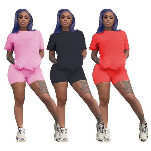 women sports tracksuits summer clothing casual outfits letter print two piece sets short sleeve t shirt+mini shorts plus size 5471, Gray
women sports tracksuits summer clothing casual outfits letter print two piece sets short sleeve t shirt+mini shorts plus size 5471, Gray