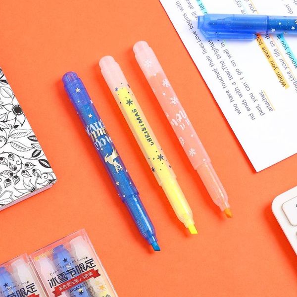 highlighters jianwu 3pcs/set creative cute snow highlighter limit christmas theme color fluorescent pen marker kawaii school supplies, Black;red
highlighters jianwu 3pcs/set creative cute snow highlighter limit christmas theme color fluorescent pen marker kawaii school supplies, Black;red