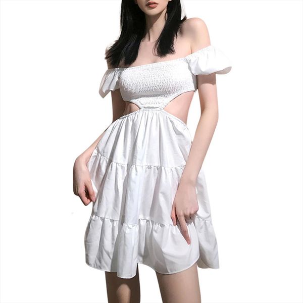 summer a line mini dress, womens dresses short puff sleeve solid color shirred cutout high waist dress,white, Black;gray
summer a line mini dress, womens dresses short puff sleeve solid color shirred cutout high waist dress,white, Black;gray