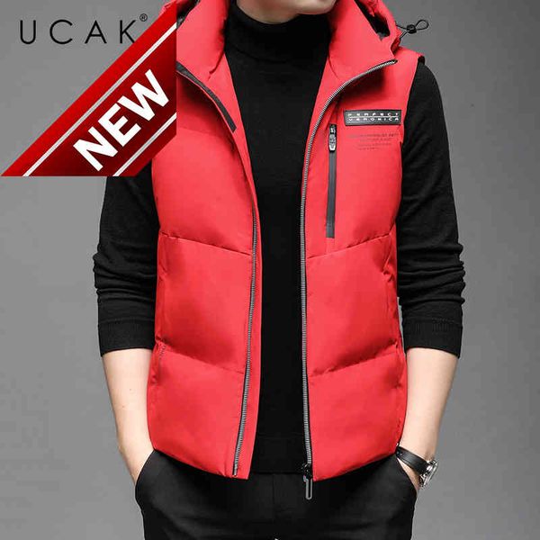 ucak brand 90% grey duck down jackets men clothing winter new arrivals classic sleeveless hooded coat u8334, Black
ucak brand 90% grey duck down jackets men clothing winter new arrivals classic sleeveless hooded coat u8334, Black