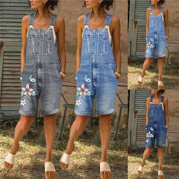 summer women long jumpsuits fashion flowers printed jeans short romper casual floral pocket playsuit denim overalls women's & rompers, Black;white
summer women long jumpsuits fashion flowers printed jeans short romper casual floral pocket playsuit denim overalls women's & rompers, Black;white