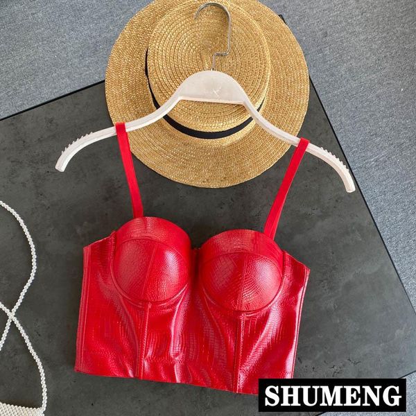 women's tanks & camis fashion pu bra camisole women outer wear camisoles female motorcycle short navel stereo cup night club, White
women's tanks & camis fashion pu bra camisole women outer wear camisoles female motorcycle short navel stereo cup night club, White