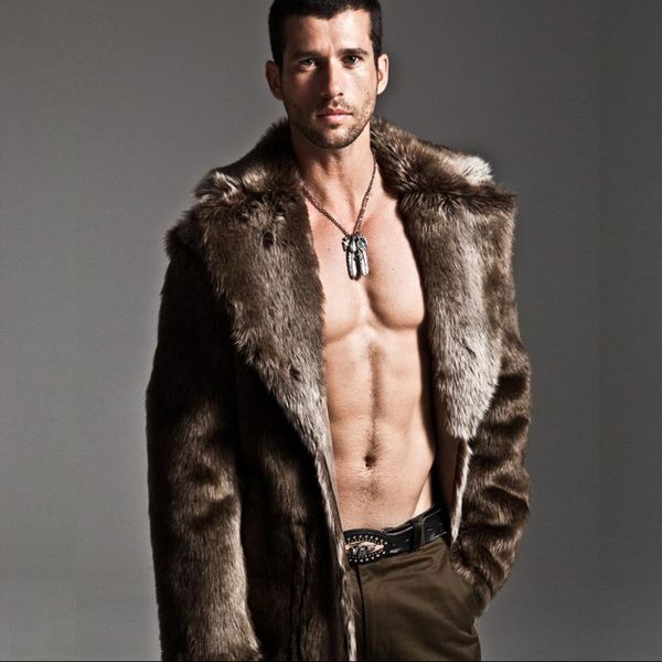 men's trench coats fashion faux fur casual trend long mink coat super thick autumn and winter, Tan;black
men's trench coats fashion faux fur casual trend long mink coat super thick autumn and winter, Tan;black