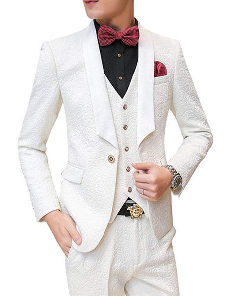 men's suits & blazers man white 3 pieces formal wedding party business blazer vest& trousers set 2021, White;black
men's suits & blazers man white 3 pieces formal wedding party business blazer vest& trousers set 2021, White;black